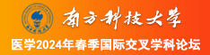 美女被插av逼网站南方科技大学医学2024年春季国际交叉学科论坛